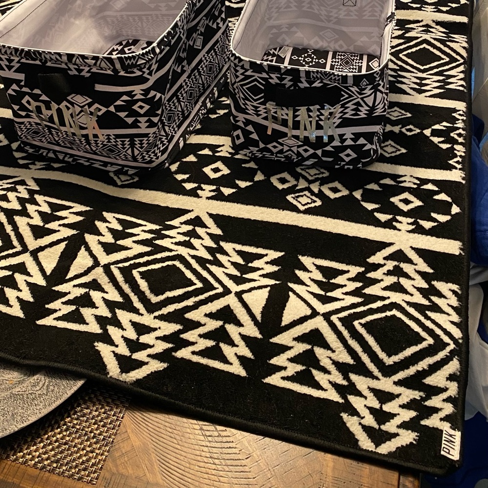 Rare rug and bins
